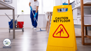 Wet floor sign allergic reactions